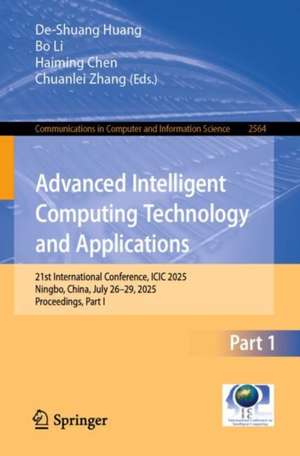 Advanced Intelligent Computing Technology and Applications de De-Shuang Huang
