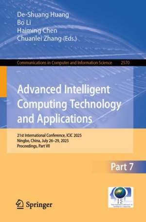 Advanced Intelligent Computing Technology and Applications de De-Shuang Huang