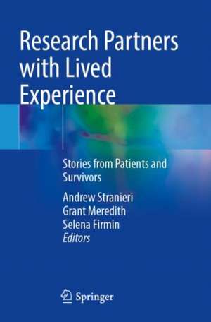 Research Partners with Lived Experience de Andrew Stranieri