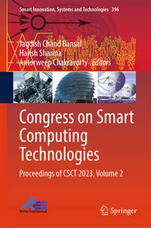 Congress on Smart Computing Technologies de Jagdish Chand Bansal