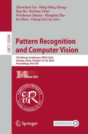 Pattern Recognition and Computer Vision de Zhouchen Lin