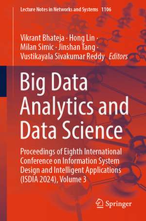 Big Data Analytics and Data Science de Vikrant Bhateja