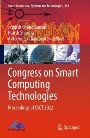 Congress on Smart Computing Technologies de Jagdish Chand Bansal