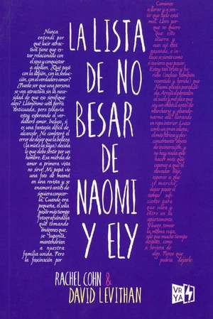 La Lista de No Besar de Naomi y Ely de Rachel Cohn