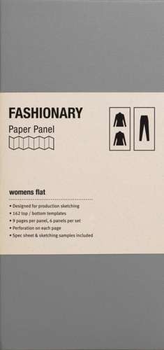 Paper Panel Womens Flat de Fashionary