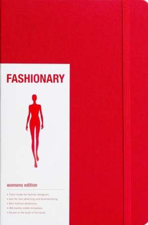 Fashionary Red Womens A5 de Fashionary