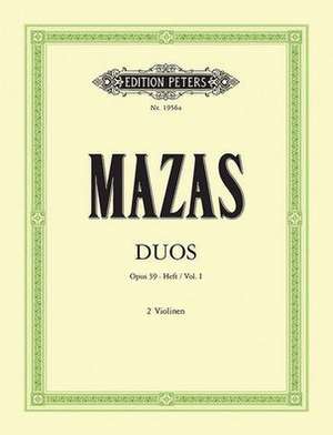 6 Duos Op. 39 for 2 Violins de Jacques Féréol Mazas