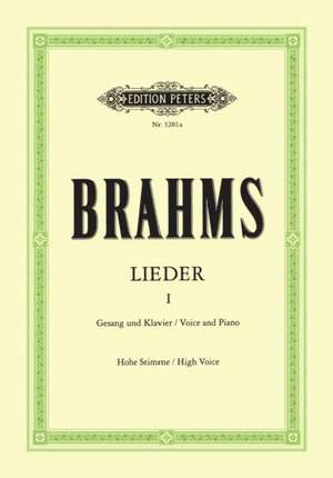 Lieder 1 de Johannes Brahms