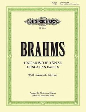 12 Hungarian Dances (Arranged for Violin and Piano) de Johannes Brahms