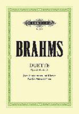 Duette op. 20, 61, 66, 75 de Johannes Brahms