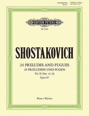 24 Preludes and Fugues Op. 87 for Piano: Sheet de Dmitri Shostakovich