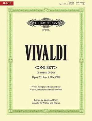 Violin Concerto in G Op. 7/II No. 2 (RV 299) (Edition for Violin and Piano) de Antonio Vivaldi