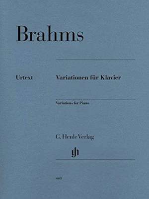 Brahms, Johannes - Variationen für Klavier de Johannes Brahms