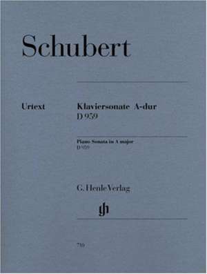 Schubert, Franz - Klaviersonate A-dur D 959 de Franz Schubert