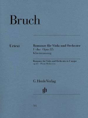 Romanze für Viola und Orchester F-dur Opus 85 de Max Bruch