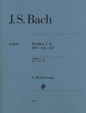 Partiten 1-3 BWV 825-827, Urtext de Johann Sebastian Bach