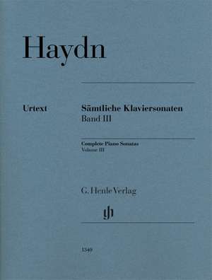 Haydn, Joseph - Sämtliche Klaviersonaten Band III de Joseph Haydn