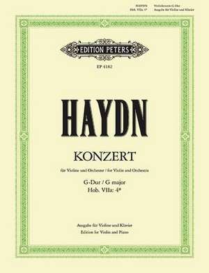 Violin Concerto in G Hob. Viia:4 (Edition for Violin and Piano) de Joseph Haydn