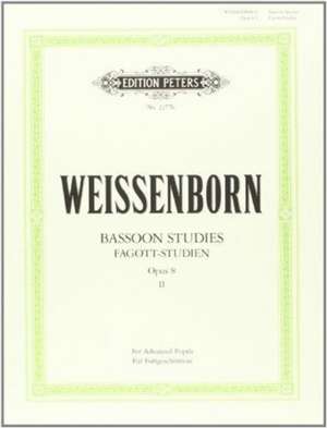 STUDIES OP 8 VOL 2 de JULIUS WEISSENBORN