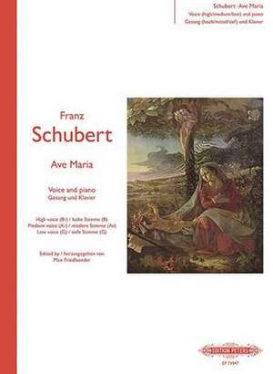 Ave Maria for Voice and Piano (3 Keys in One -- High/Medium/Low Voice) de Franz Schubert