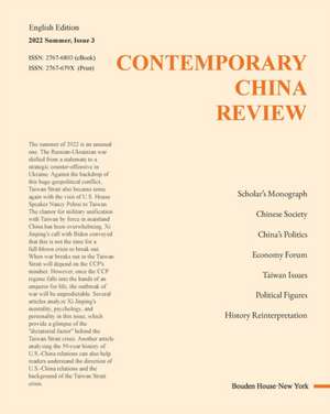 Contemporary China Review 2022 Summer Issue de Bouden House