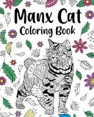 Manx Cat Coloring Book de Paperland