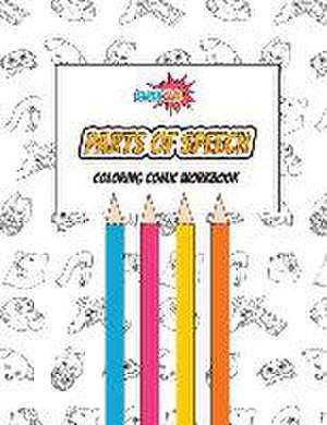 Parts of Speech Coloring Comic Workbook de Amanda Hargen