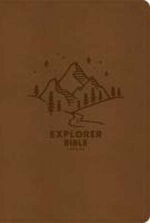 KJV Explorer Bible for Kids, Brown Leathertouch de Holman Bible Publishers