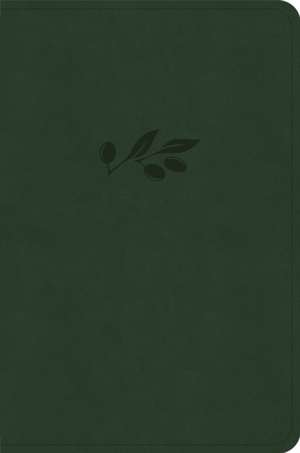 CSB Large Print Compact Reference Bible, Digital Study Edition, Olive Leathertouch de Csb Bibles By Holman