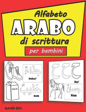 Alfabeto Arabo di scrittura per bambini de Maher Ben