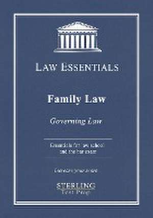 Family Law, Governing Law de Sterling Test Prep