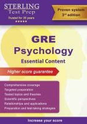 GRE Psychology de Sterling Test Prep