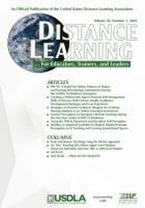 Distance Learning Volume 20 Number 1 2023 de Michael Simonson