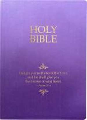 Kjver Holy Bible, Delight Yourself in the Lord Life Verse Edition, Large Print, Royal Purple Ultrasoft de Whitaker House