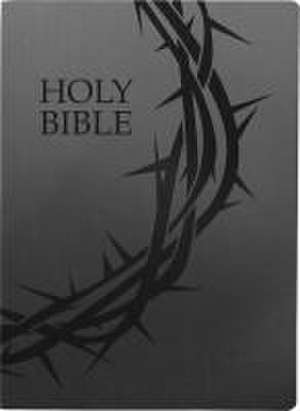 Kjver Holy Bible, Crown of Thorns Design, Large Print, Black Ultrasoft de Whitaker House