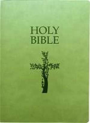 KJV Holy Bible, Cross Design, Large Print, Olive Ultrasoft de Whitaker House