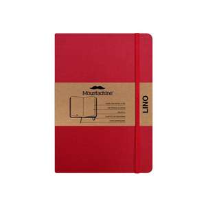 Moustachine Classic Linen Hardcover Classic Red Blank Large de Moustachine