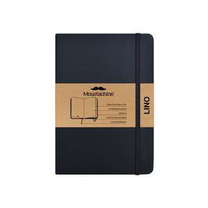 Moustachine Classic Linen Hardcover Black Plain Medium de Moustachine