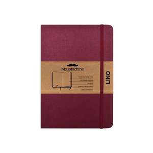 Moustachine Classic Linen Hardcover Burgundy Blank Medium de Moustachine