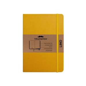 Moustachine Classic Linen Hardcover Sunflower Yellow Blank Medium de Moustachine