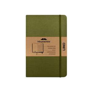 Moustachine Classic Linen Hardcover Military Green Lined Pocket de Moustachine