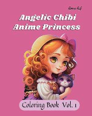 Anime Art Angelic Chibi Anime Princess Coloring Book de Miss Claire Reads