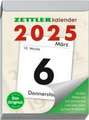 Tagesabreißkalender XL 2025 - 8,2x10,7 cm - 1 Tag auf 1 Seite - mit Sudokus, Rezepten, Rätseln uvm. auf den Rückseiten - Bürokalender 305-0000