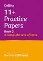 Collins 11+ - 11+ Verbal Reasoning, Non-Verbal Reasoning & Maths Practice Papers Book 2 (Bumper Book with 4 Sets of Tests)