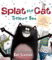 Splat the Cat Treasure Box: Splat the Cat Sings Flat, Splat the Cat and the Duck with No Quack, Splat the Cat: Back to School, Splat!, and Color-It-Yourself Poster