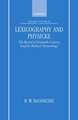 Lexicography and Physicke: The Record of Sixteenth-Century English Medical Terminology