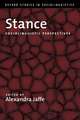 Stance: Sociolinguistic Perspectives