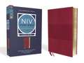 NIV Study Bible, Fully Revised Edition (Study Deeply. Believe Wholeheartedly.), Large Print, Leathersoft, Burgundy, Red Letter, Comfort Print