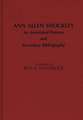 Ann Allen Shockley: An Annotated Primary and Secondary Bibliography