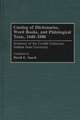 Catalog of Dictionaries, Word Books, and Philological Texts, 1440-1900: Inventory of the Cordell Collection, Indiana State University